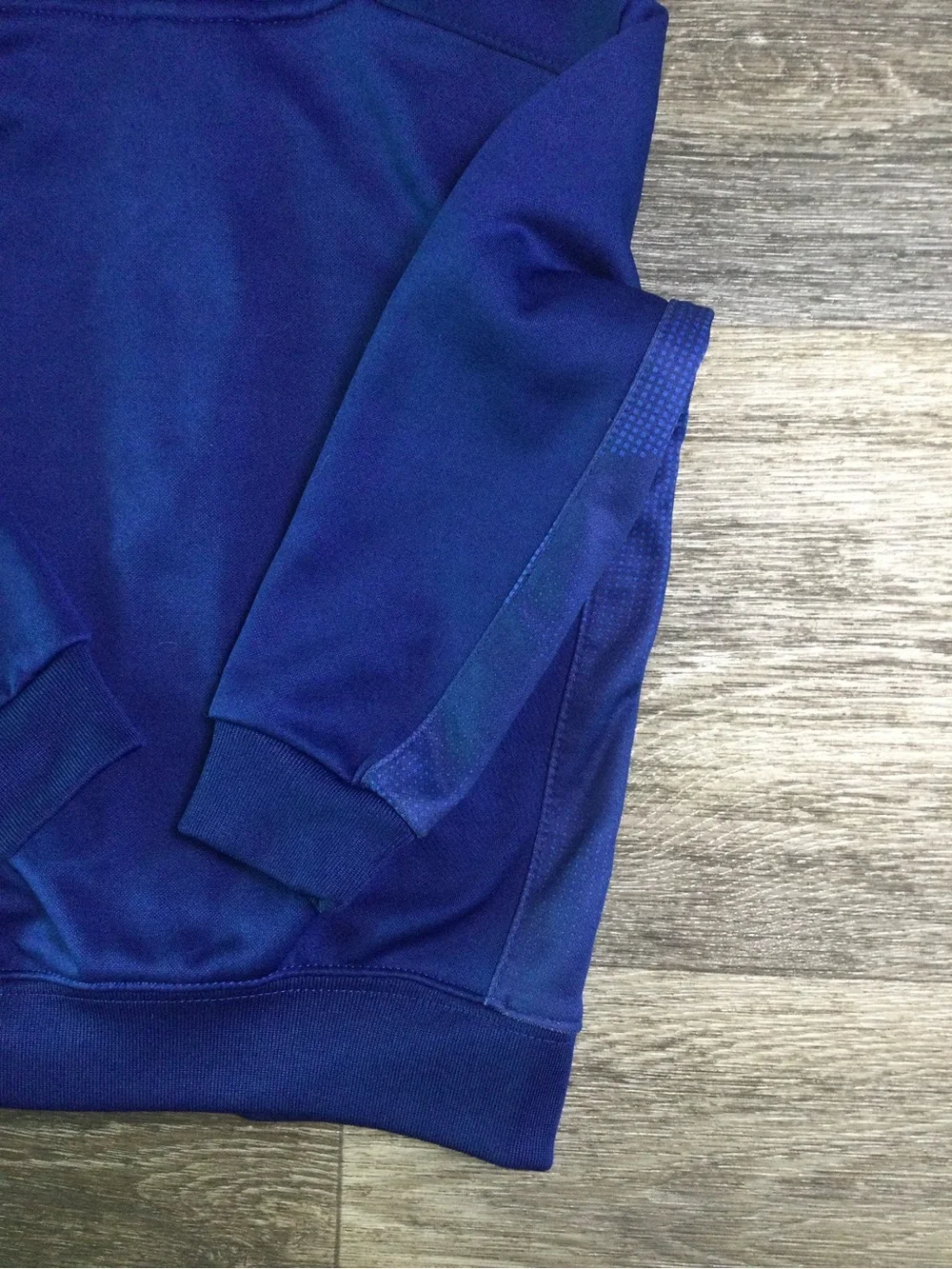 Nike Kids Blue and Teal Hooded Dri-FIT Zip Jacket